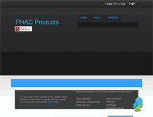 Tablet Screenshot of phacproducts.com